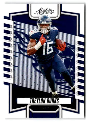 Treylon Burks football card from 2023 Panini Absolute with original gloss finish