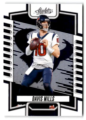 Davis Mills football card from 2023 Panini Absolute with original gloss finish