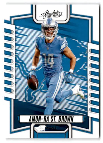 2023 Panini Absolute Amon-Ra St. Brown football card with original gloss finish