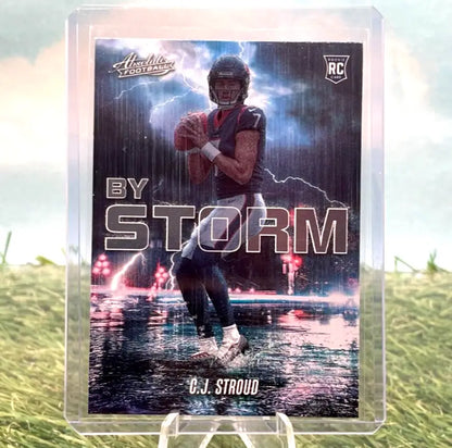 C.J. Stroud rookie card from 2023 Panini Absolute By Storm RC Rookie for Houston Texans