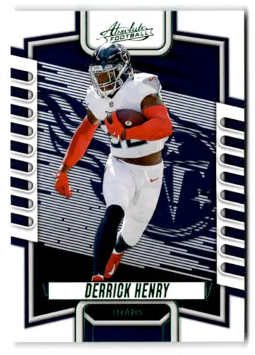 Derrick Henry football card 2023 Panini Absolute Green original gloss Titans