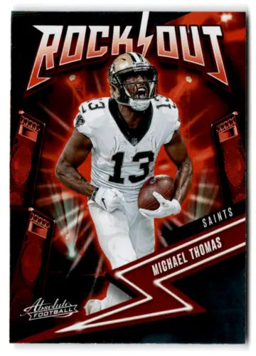 Michael Thomas 2023 Panini Absolute Rock football card with original gloss NM-MT Saints