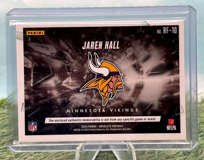 Jaren Hall Minnesota Vikings trading card from 2023 Panini Absolute Rookie Force