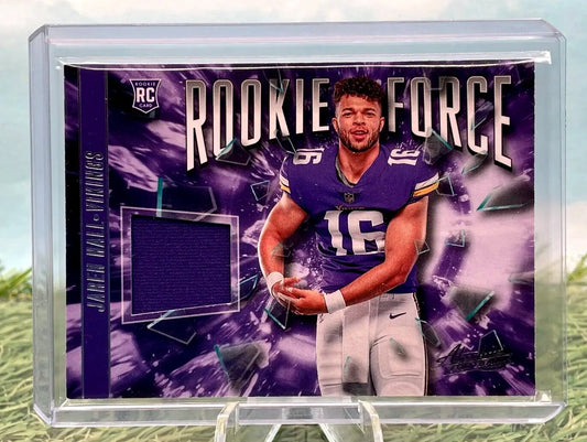 Jaren Hall Rookie Force trading card from Panini Absolute 2023 for Vikings fans