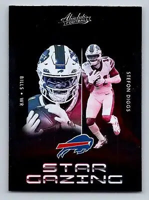 Stefon Diggs football card from 2023 Panini Absolute Star Gazing series