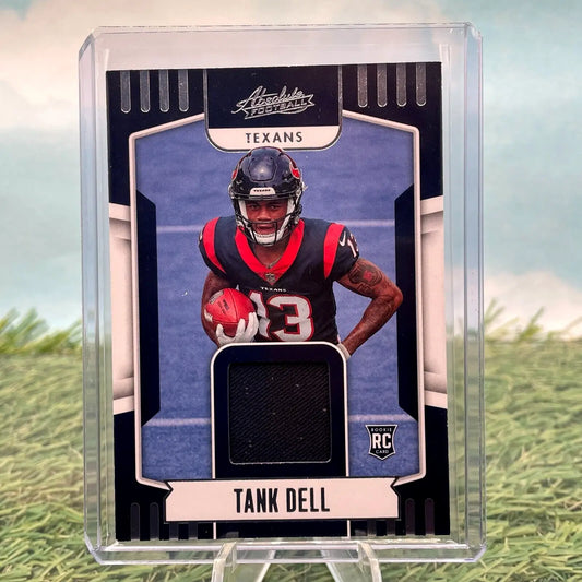 Tank Dell 2023 Panini Absolute Rookie Materials Patch Relic Football Card