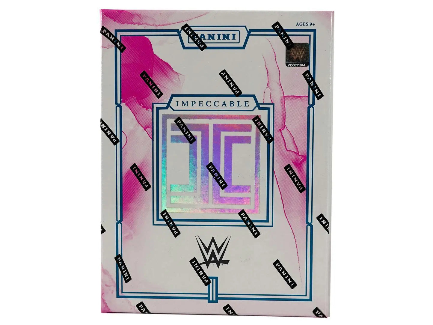 2023 Panini Impeccable WWE Wrestling Hobby Box featuring holographic design and unique insert