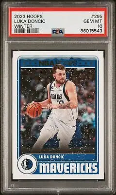 Graded Panini NBA Hoops Luka Dončić #295 Winter Basketball PSA 10 card