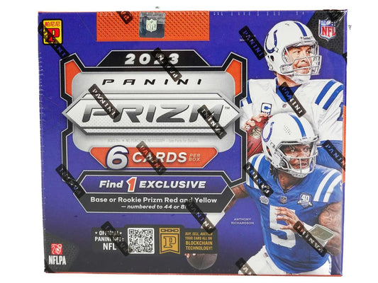 2023 Panini Prizm Football Asia Box with Indianapolis Colts players and exclusive red yellow prisms