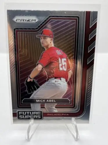 Mick Abel baseball card from 2023 Panini Prizm Future Supers FS18 Phillies