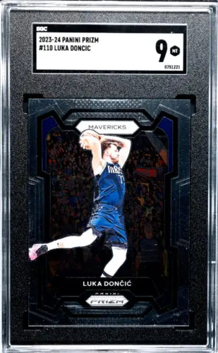 Graded Panini Prizm Luka Doncic #110 Basketball Card SGC 9 for collectors