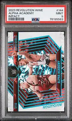 Graded 2023 Panini Revolution WWE Alpha Academy #144 Impact Wrestling Trading Card