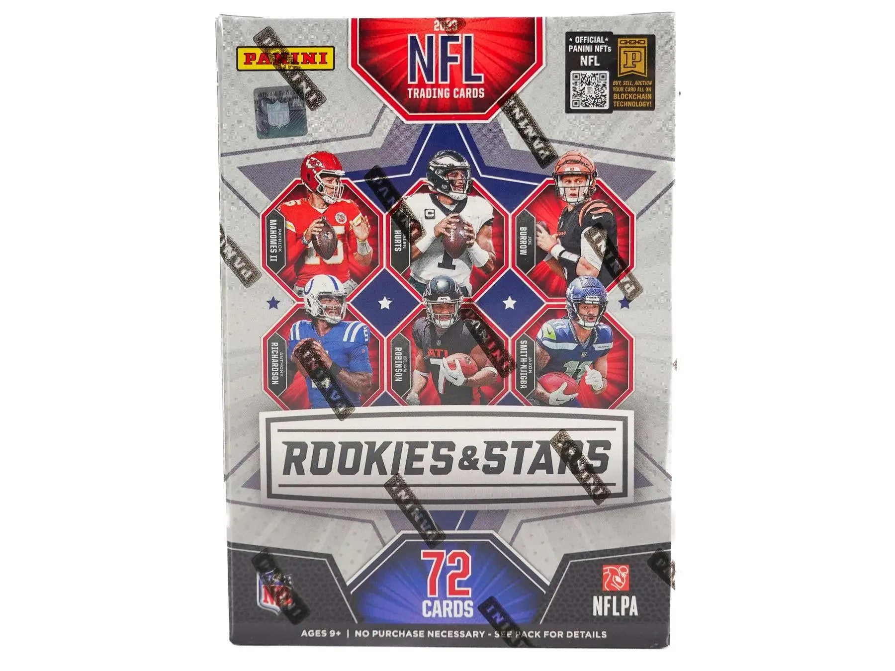 2023 Panini Rookies & Stars Football pack with NFL Draft Class player photos and star design