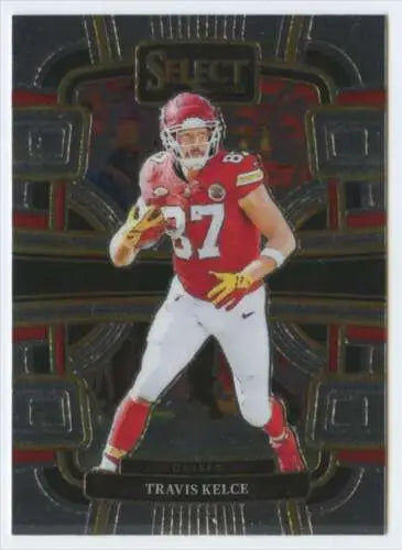 Travis Kelce football card 2023 Panini Select original gloss NM-MT Chiefs Concourse