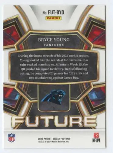 2023 Panini Select Select Future #6 Bryce Young football card with original gloss finish