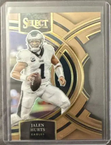 Jalen Hurts 2023 Panini Select Bronze Die-Cut Football Card Eagls Premier Level