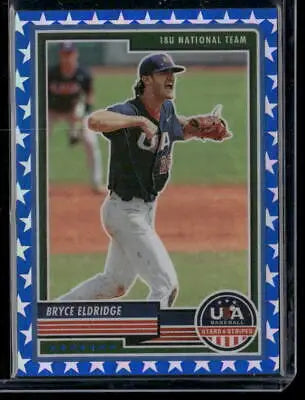 Bryce Eldridge baseball card from 2023 Panini USA Baseball Stars & Stripes #47 36/75