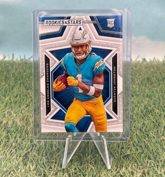 Quentin Johnston Rookie Card from 2023 Rookies & Stars Los Angeles Chargers collection