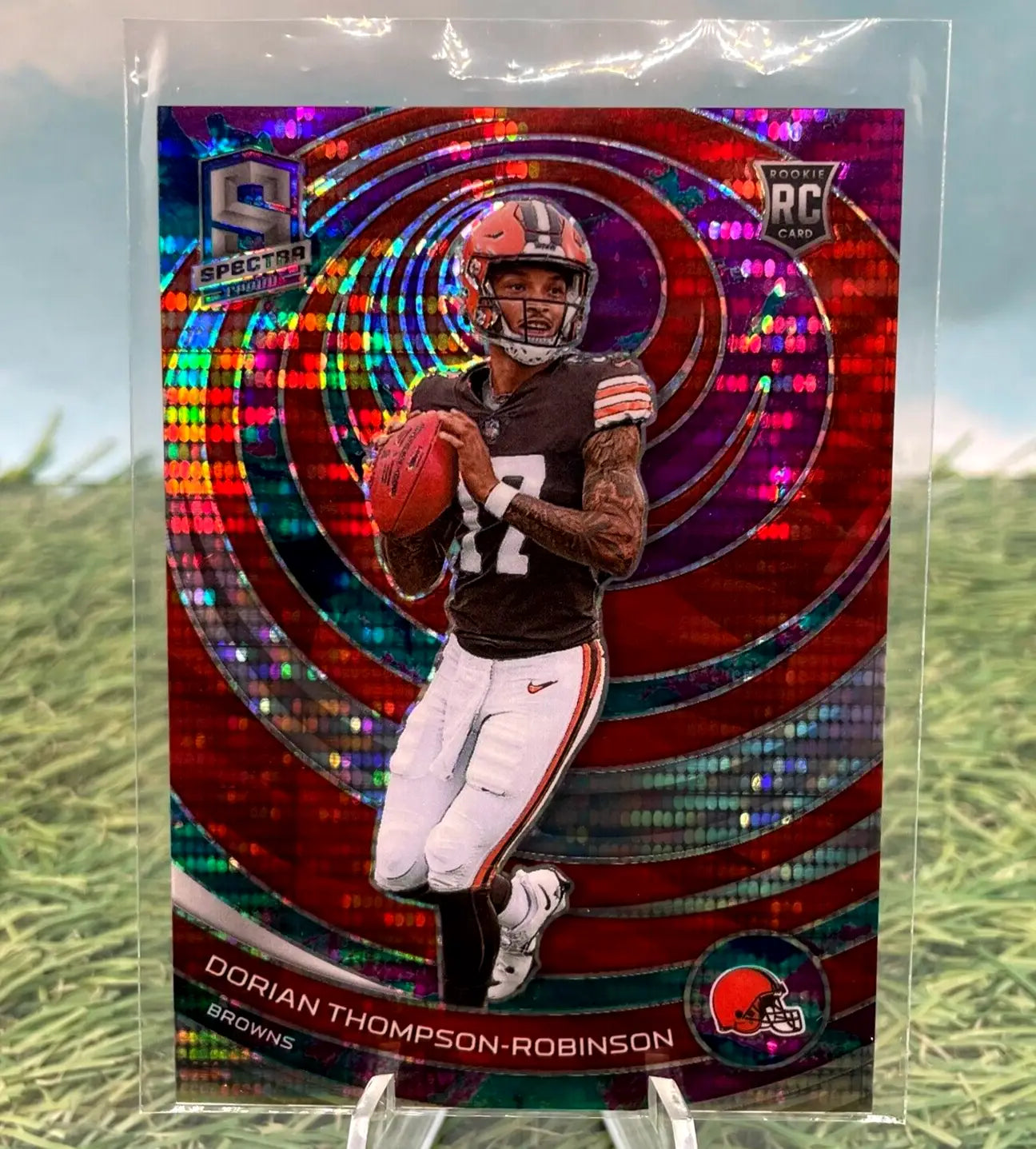 Dorian Thompson-Robinson Rookie Celestial Trading Card from 2023 Spectra, Cleveland Browns