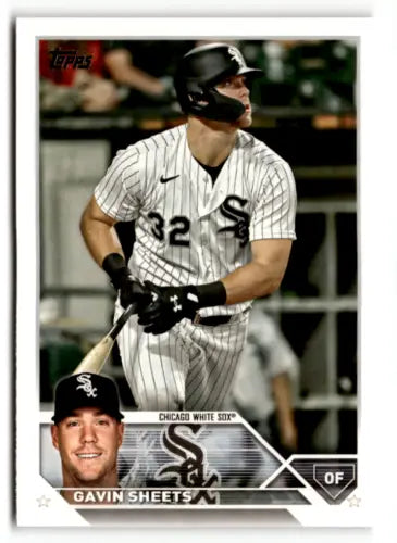 2023 Topps #132 Gavin Sheets NM baseball card with original gloss for White Sox fans