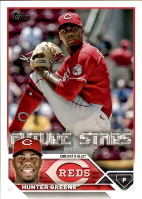 Hunter Greene Future Stars baseball card from 2023 Topps #155 Cincinnati Reds