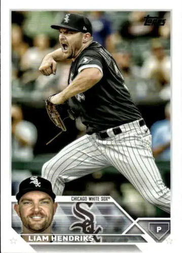 Liam Hendriks baseball card 2023 Topps #175 original gloss NM-MT White Sox