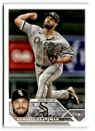 2023 Topps #177 Kendall Graveman baseball card with original gloss, White Sox pitcher