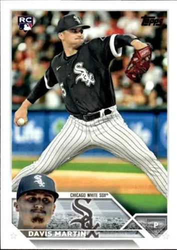 Davis Martin baseball card 2023 Topps #188 NM-MT RC with original gloss White Sox