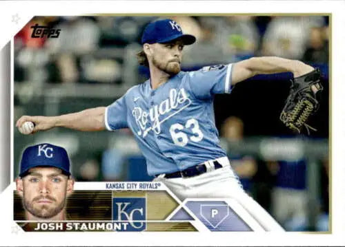 2023 Topps #194 Josh Staumont NM-MT Baseball Card with original gloss Royals design