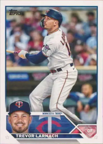 Trevor Larnach 2023 Topps #201 baseball card with original gloss, Twins collectible