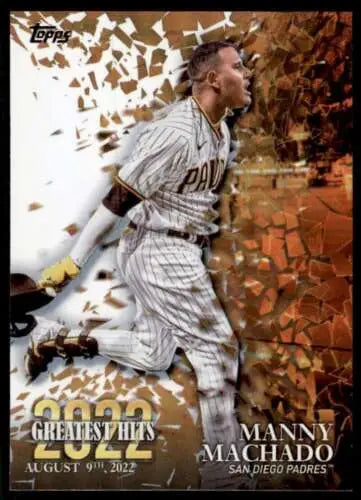 2023 Topps Greatest Hits Manny Machado baseball card with original gloss featuring Padres