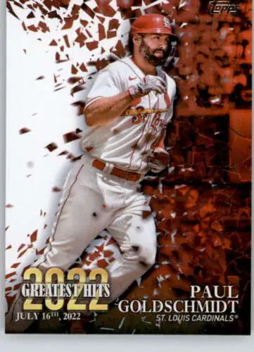 Paul Goldschmidt baseball card from 2023 Topps Greatest Hits with original gloss finish