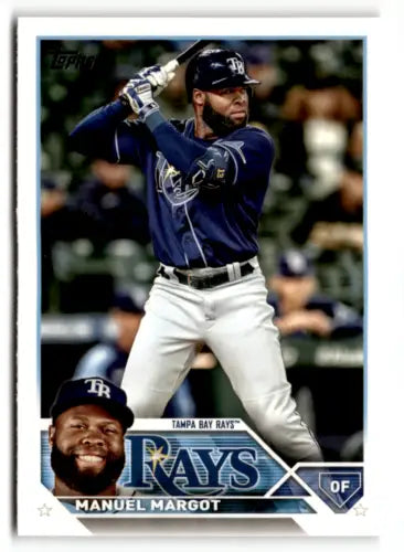 2023 Topps #204 Manuel Margot baseball card in original gloss, NM condition