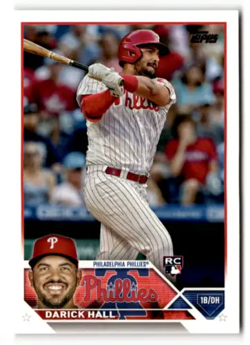 2023 Topps #209 Darick Hall NM-MT RC Rookie baseball card with original gloss, Phillies