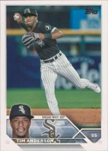 Tim Anderson 2023 Topps #282 baseball card with original gloss, NM-MT condition