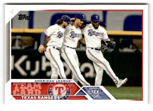 Texas Rangers baseball card 2023 Topps #292 NM-MT Simply Sandoval original gloss quality