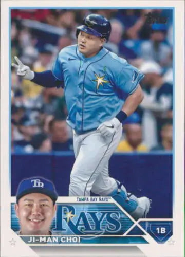 Ji-Man Choi 2023 Topps #305 NM-MT baseball card with original gloss for Rays fans