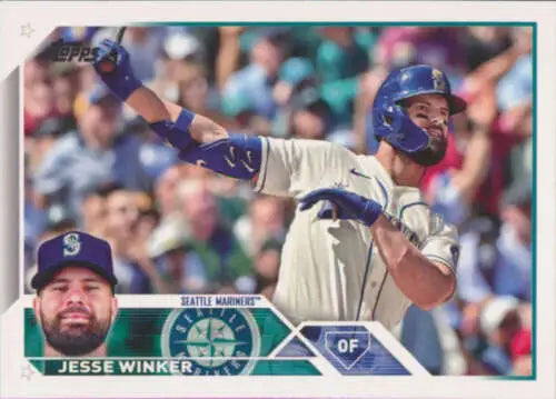 Jesse Winker baseball card from 2023 Topps #306 featuring original gloss design