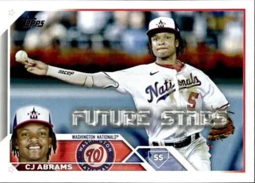 CJ Abrams baseball card from 2023 Topps #35 set, featuring original gloss design