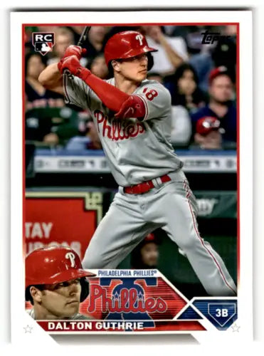 Dalton Guthrie Baseball Card 2023 Topps NM Mint RC Rookie with original gloss finish