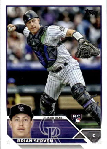 2023 Topps #41 Brian Serven NM-MT RC Rookie baseball card with original gloss details