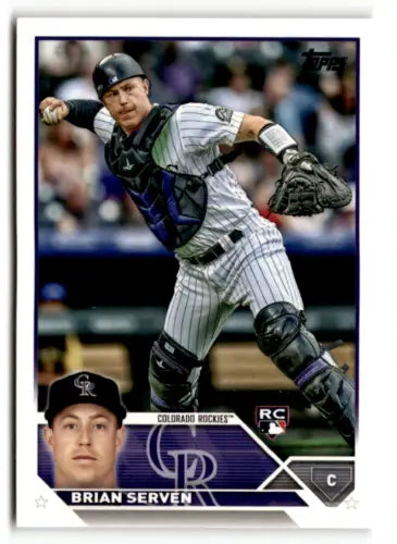 2023 Topps #41 Brian Serven NM Mint RC Rookie baseball card original gloss design