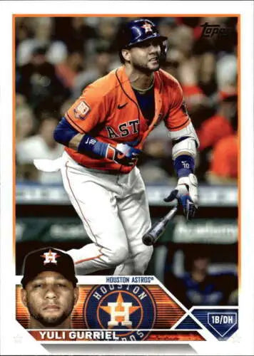 2023 Topps #469 Yuli Gurriel baseball card with original gloss for collectors