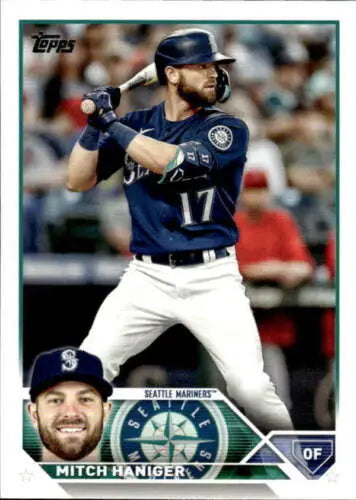 2023 Topps #49 Mitch Haniger NM-MT Mariners baseball card with original gloss finish