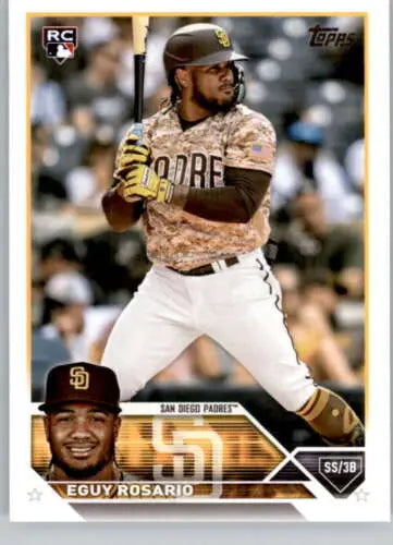 Eguy Rosario 2023 Topps #576 NM-MT RC Rookie Baseball Card original gloss Padres