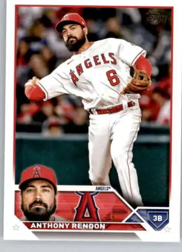 2023 Topps #640 Anthony Rendon NM-MT baseball card with original gloss and Simply Sandoval details