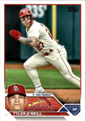 2023 Topps #79 Tyler O’Neill NM-MT baseball card featuring original gloss finish