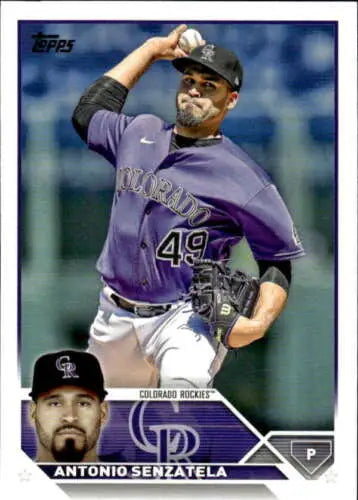 Antonio Senzatela baseball card from 2023 Topps #99 NM-MT Rockies edition