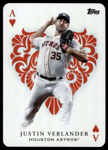 Justin Verlander 2023 Topps All Aces card featuring original gloss from Astros