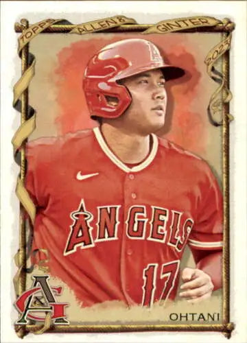 2023 Topps Allen and Ginter Shohei Ohtani baseball card in Near Mint condition